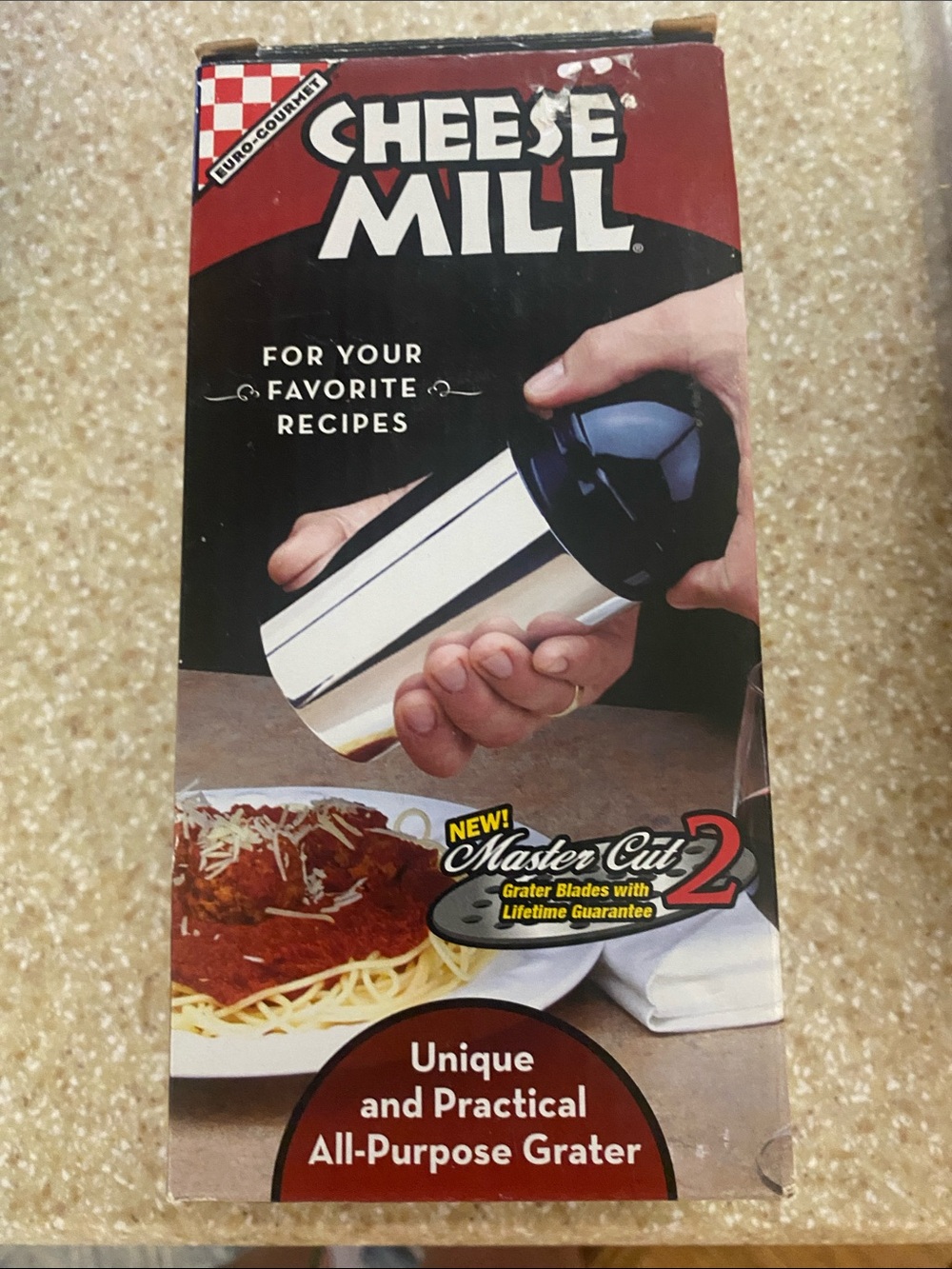 Cheese Mill Master Cut 2 All-Purpose Grater - Black & Silver